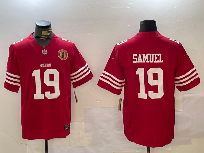 Men San Francisco 49ers #19 Samuel Red three generations 2024 Nike Limited NFL Jersey style 9->san francisco 49ers->NFL Jersey